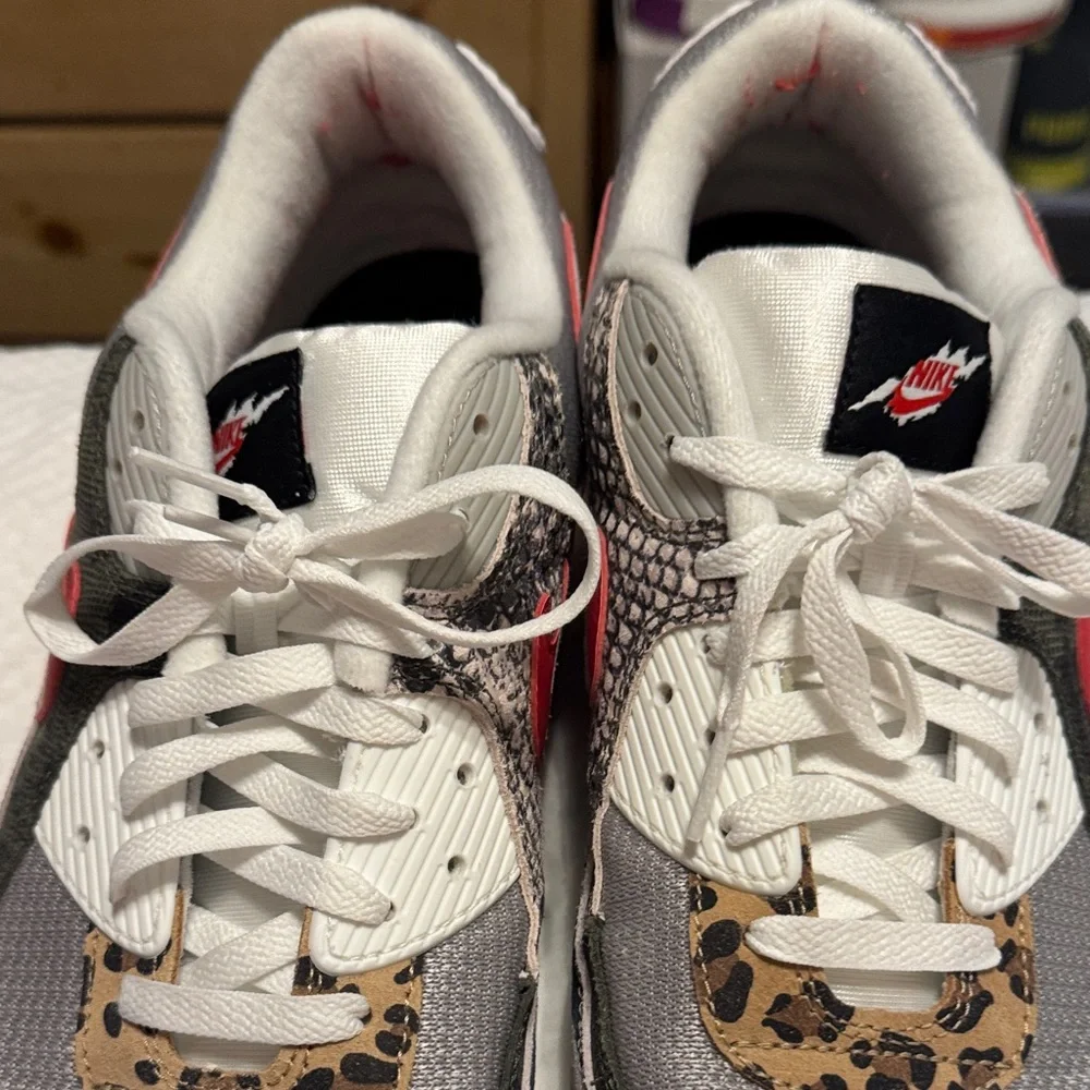 Nike Air Max 90 tunnel walk animal instinct print Red zebra - Picture 6 of 14
